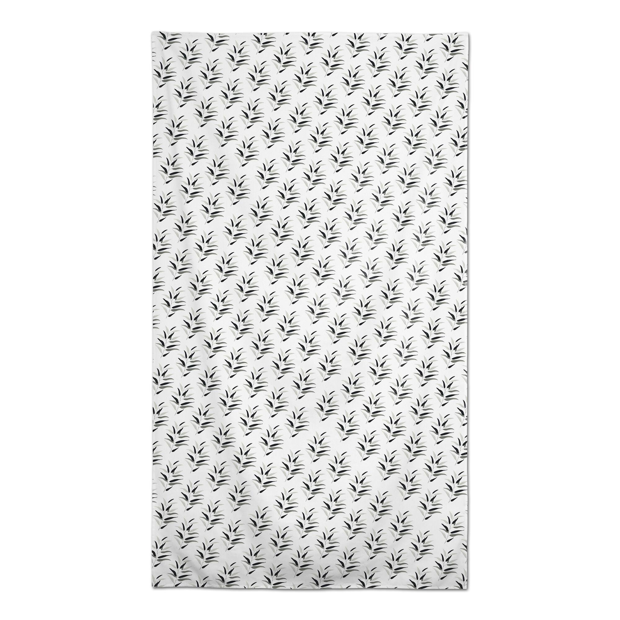 Dark Leaf Pattern Tablecloth